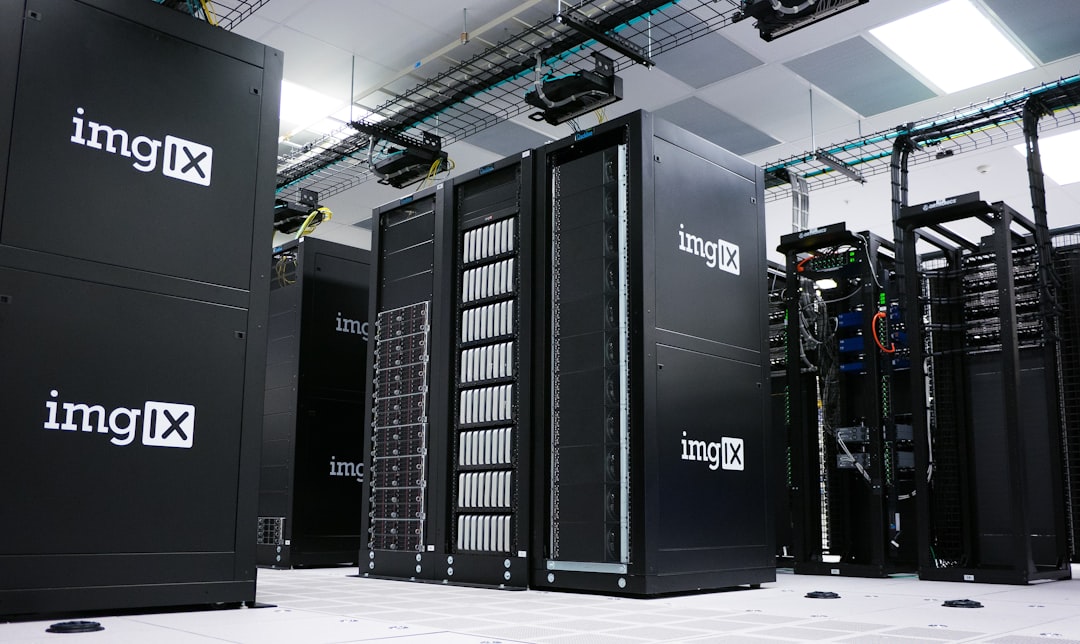 Server infrastructure representing cloud CDN and network delivery