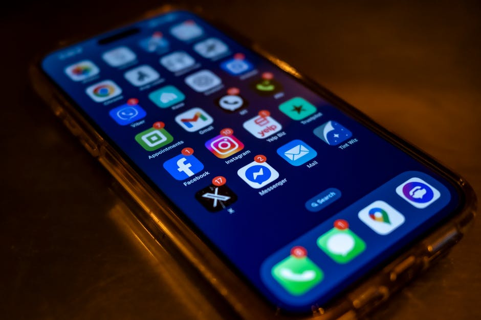 Smartphone screen displaying app notifications