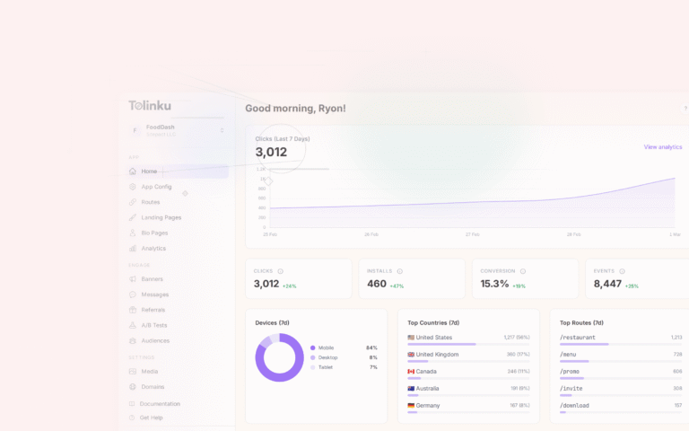 Tolinku analytics measurement dashboard screenshot for analytics blog posts
