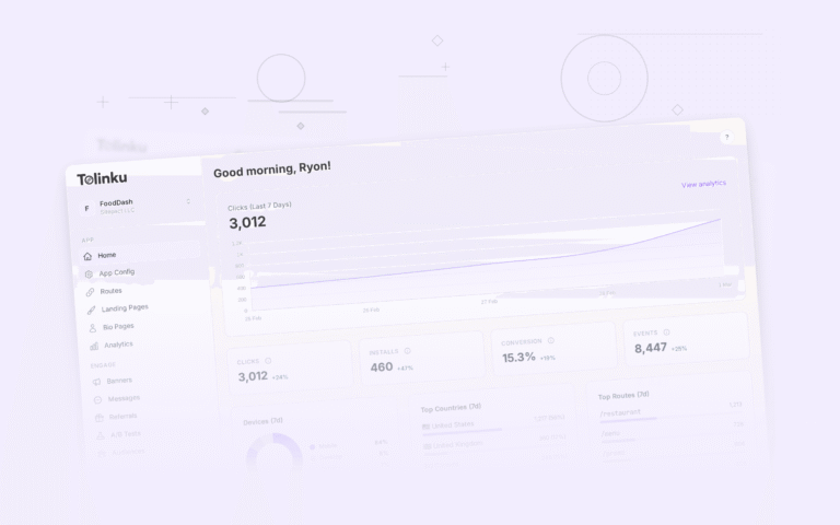 Tolinku app growth strategies dashboard screenshot for growth blog posts