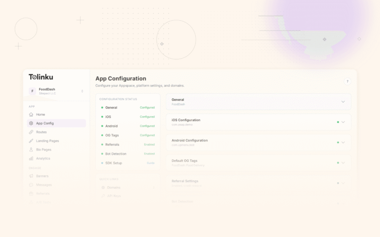 Tolinku cross platform dashboard screenshot for engineering blog posts