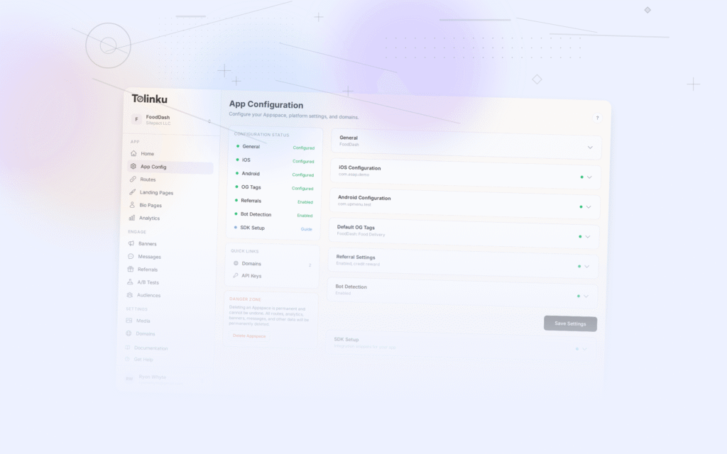 Tolinku cross platform dashboard screenshot for engineering blog posts