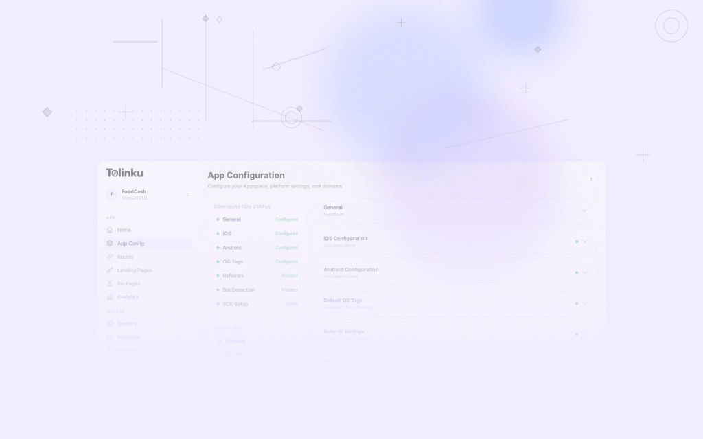 Tolinku migration guides dashboard screenshot for comparisons blog posts