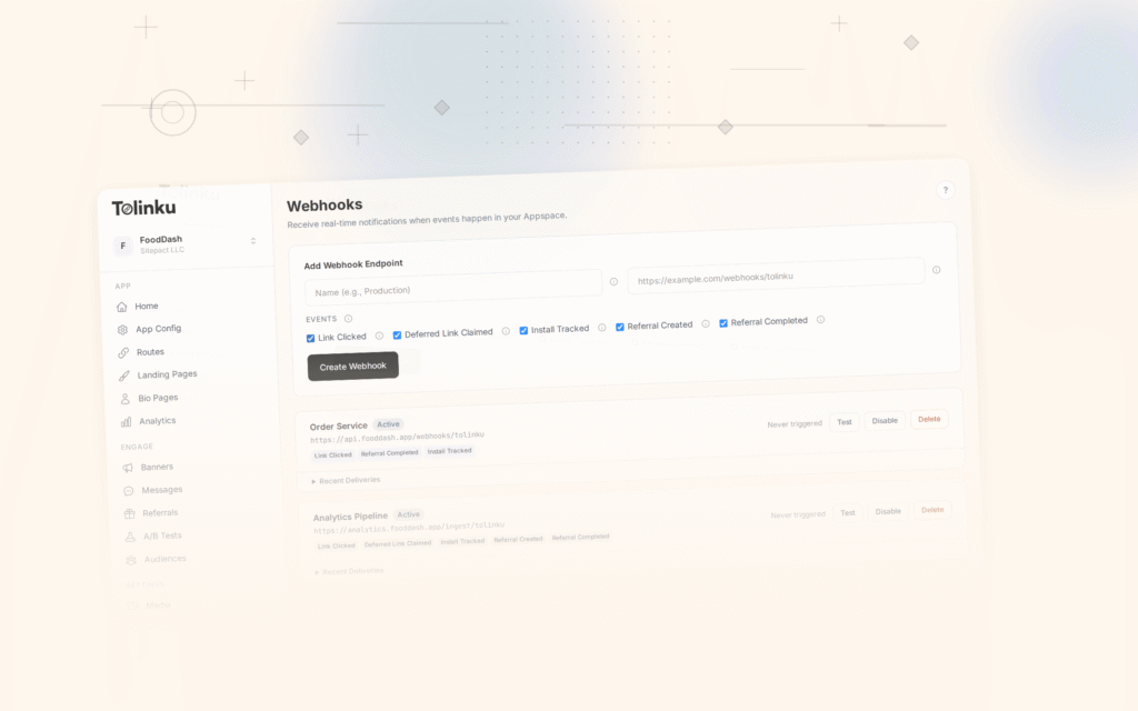 Tolinku migration guides dashboard screenshot for comparisons blog posts