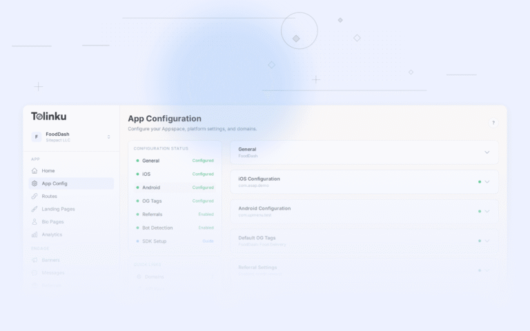 Tolinku migration guides dashboard screenshot for comparisons blog posts