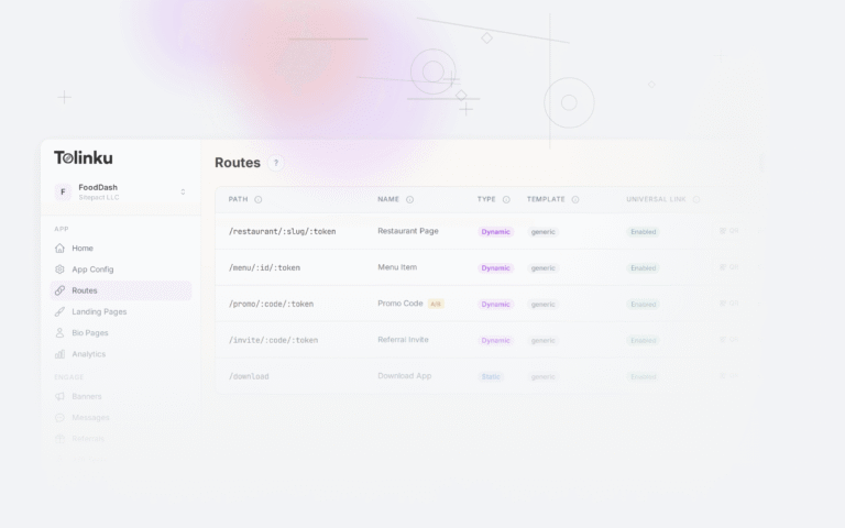 Tolinku migration guides dashboard screenshot for comparisons blog posts
