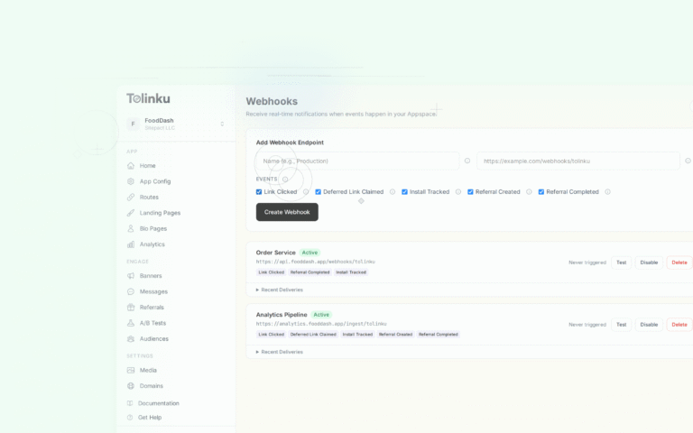 Tolinku migration guides dashboard screenshot for comparisons blog posts