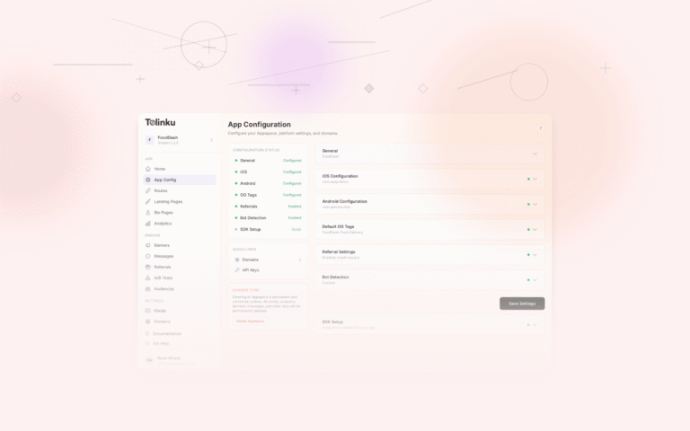 Tolinku migration guides dashboard screenshot for comparisons blog posts