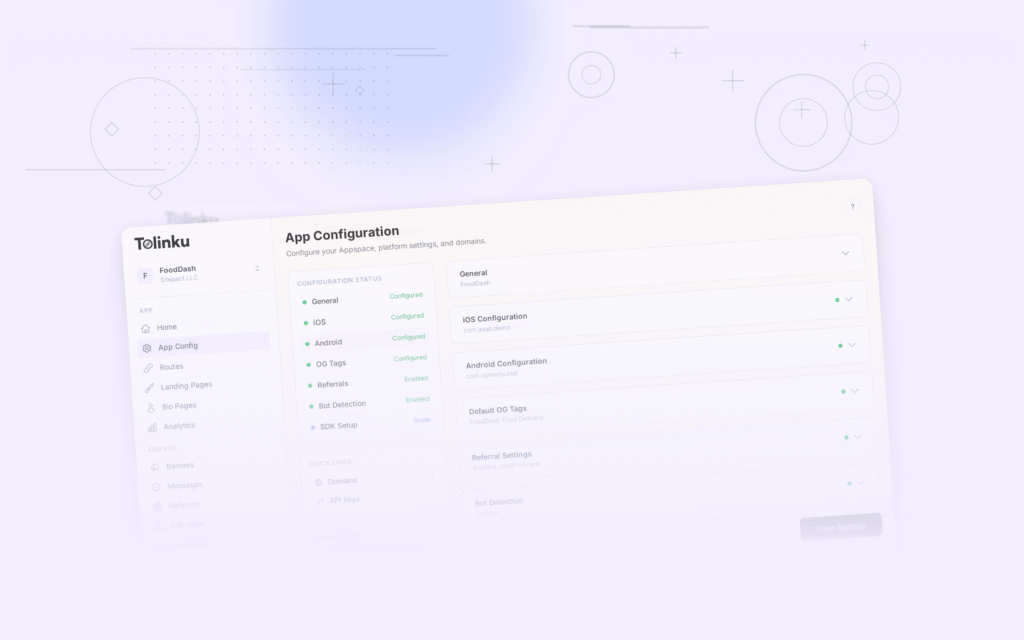 Tolinku migration guides dashboard screenshot for comparisons blog posts