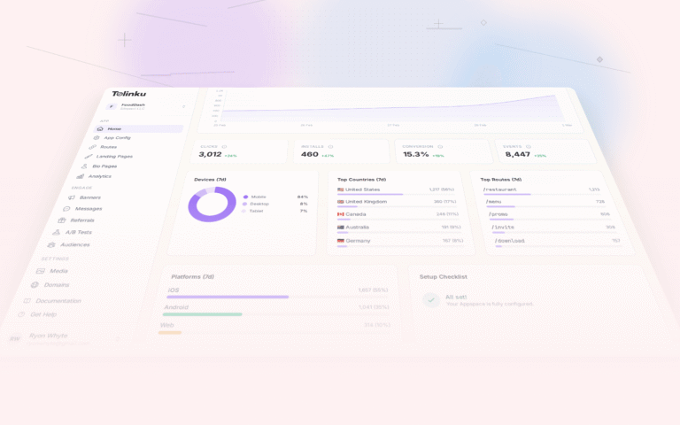 Tolinku mobile attribution dashboard screenshot for analytics blog posts