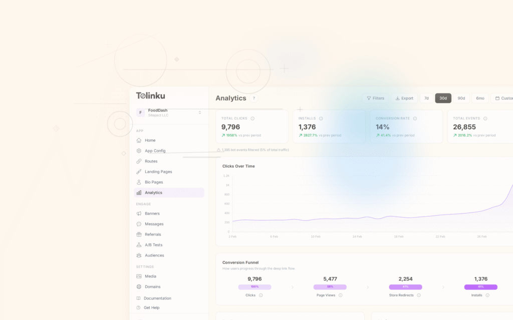 Tolinku platform comparisons dashboard screenshot for comparisons blog posts