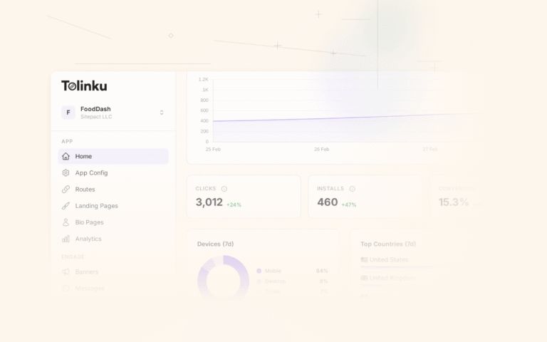 Tolinku platform comparisons dashboard screenshot for comparisons blog posts