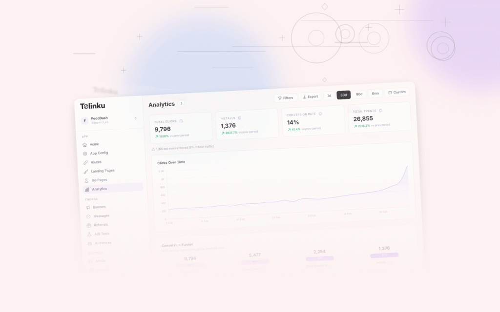 Tolinku platform comparisons dashboard screenshot for comparisons blog posts