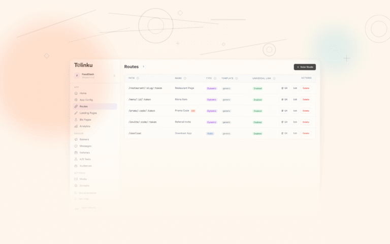 Tolinku webhooks integrations dashboard screenshot for engineering blog posts